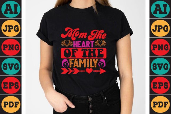 Mom the Heart of Mother's Day SVG: A Stitch Test